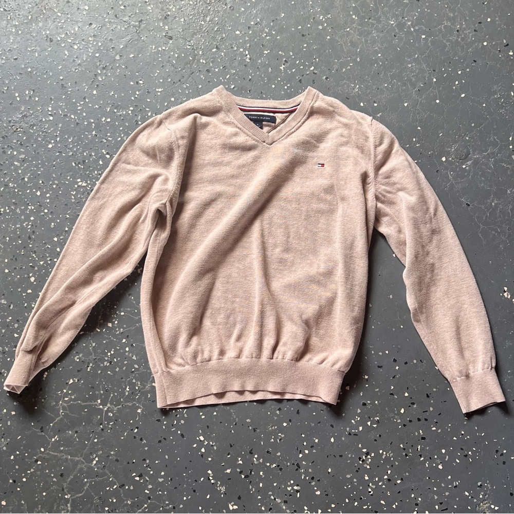 Men’s Tommy Hilfiger V-Neck Pullover Jumper Sweater